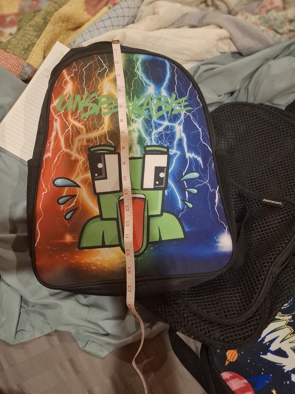 Backpacks -Unspeakable Kids Backpack - Multicolor Lightning Design - Picture 5 of 12